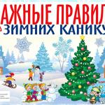 Зимние каникулы – веселье и безопасность