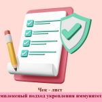 Укрепление иммунитета с чек-листом  «Комплексный подход из 5 обязательных действий»